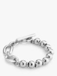 UNOde50 Joyful Collection Link and Bead T-Bar Bracelet, Silver