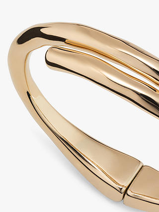 UNOde50 Meeting Point Hinged Bangle, Gold