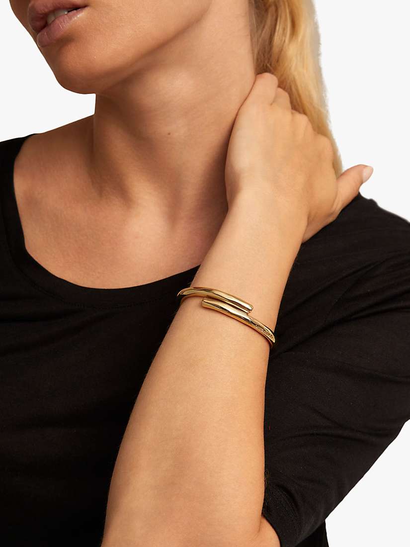 Buy UNOde50 Meeting Point Hinged Bangle, Gold Online at johnlewis.com