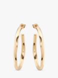 UNOde50 Irregular Hoop Earrings, Gold