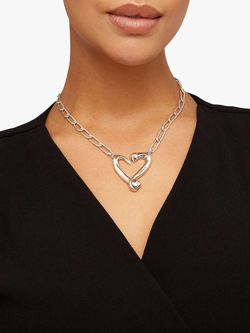 Buy UNOde50 Nails and Hearts Link Collar Necklace Online at johnlewis.com