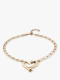 UNOde50 Nails and Hearts Link Collar Necklace, Gold