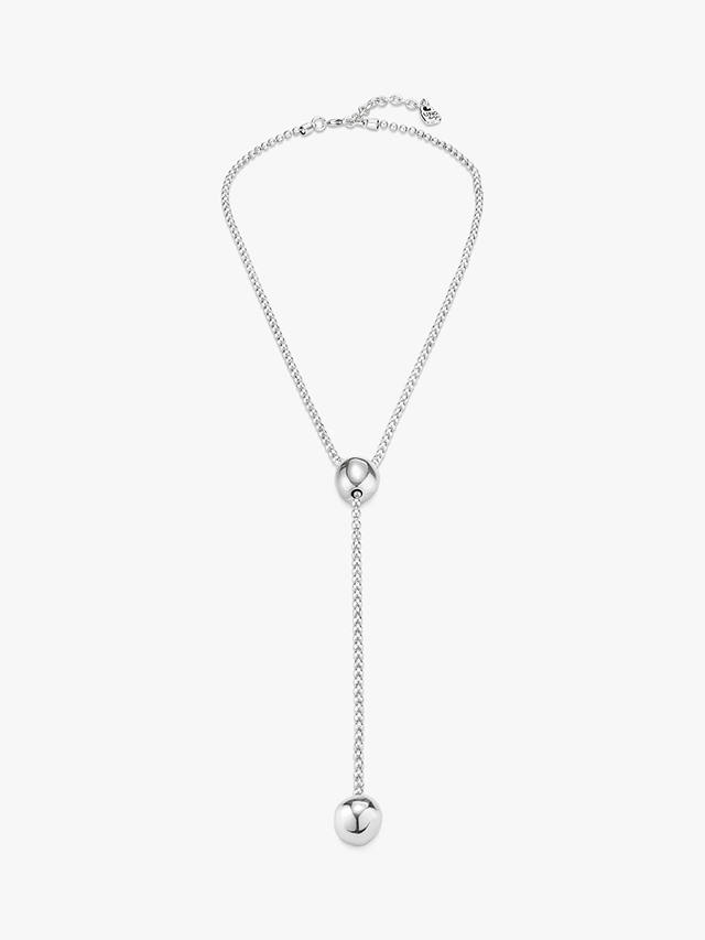 UNOde50 Long Y Necklace, Silver