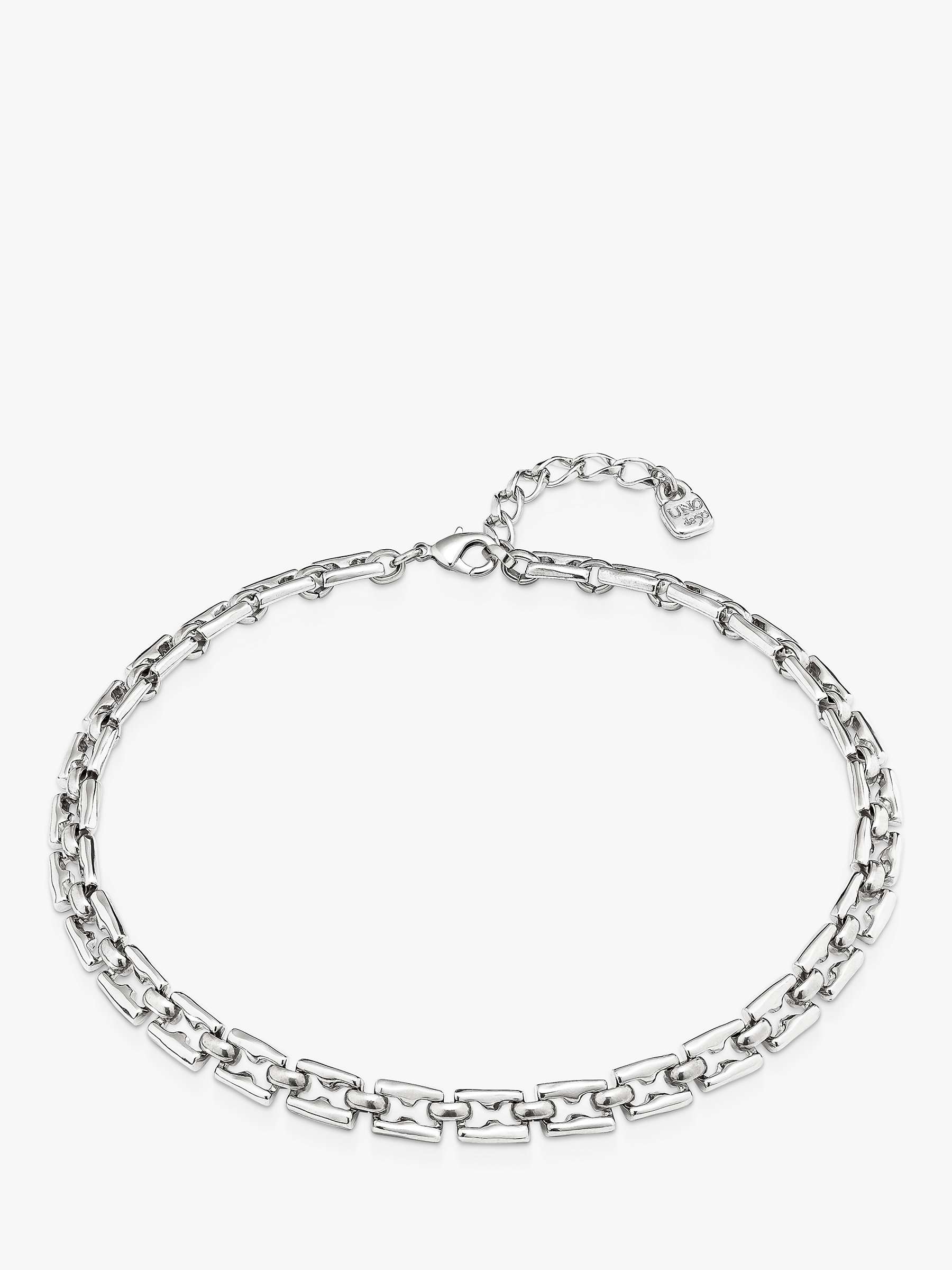 Buy UNOde50 Chain Collar Necklace, Silver Online at johnlewis.com
