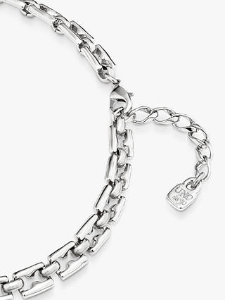 UNOde50 Chain Collar Necklace, Silver