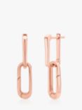 Monica Vinader Alta Capture Charm Drop Earrings, Rose Gold