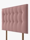 Silentnight Sleep Genius Strutted Headboard, Double, Dusky Pink