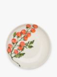 BlissHome Vine Tomatoes Earthenware Supper Bowl, 24cm, Red