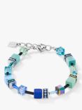 COEUR DE LION Cube Bead Bracelet, Blue/Green