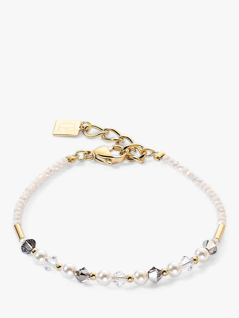 Buy COEUR DE LION Swarovski Crystal Beaded Bracelet, Grey/Multi Online at johnlewis.com