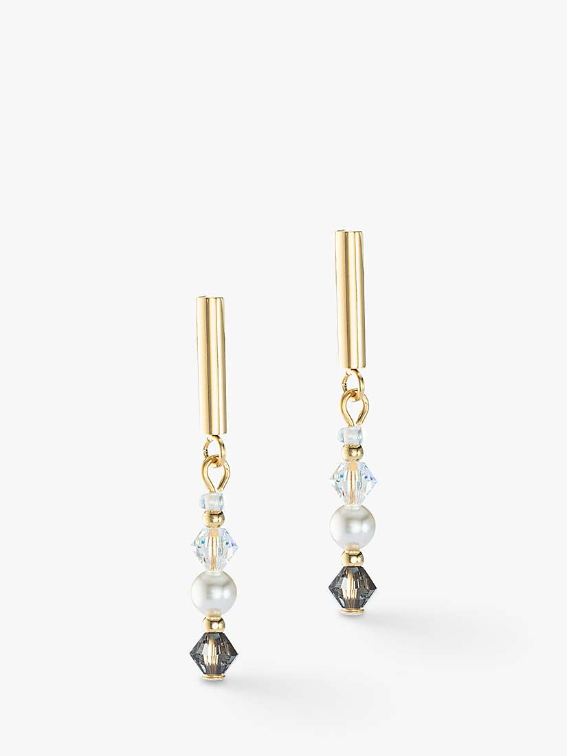 Buy COEUR DE LION Swarovski Crystal Drop Earrings, Grey/Multi Online at johnlewis.com