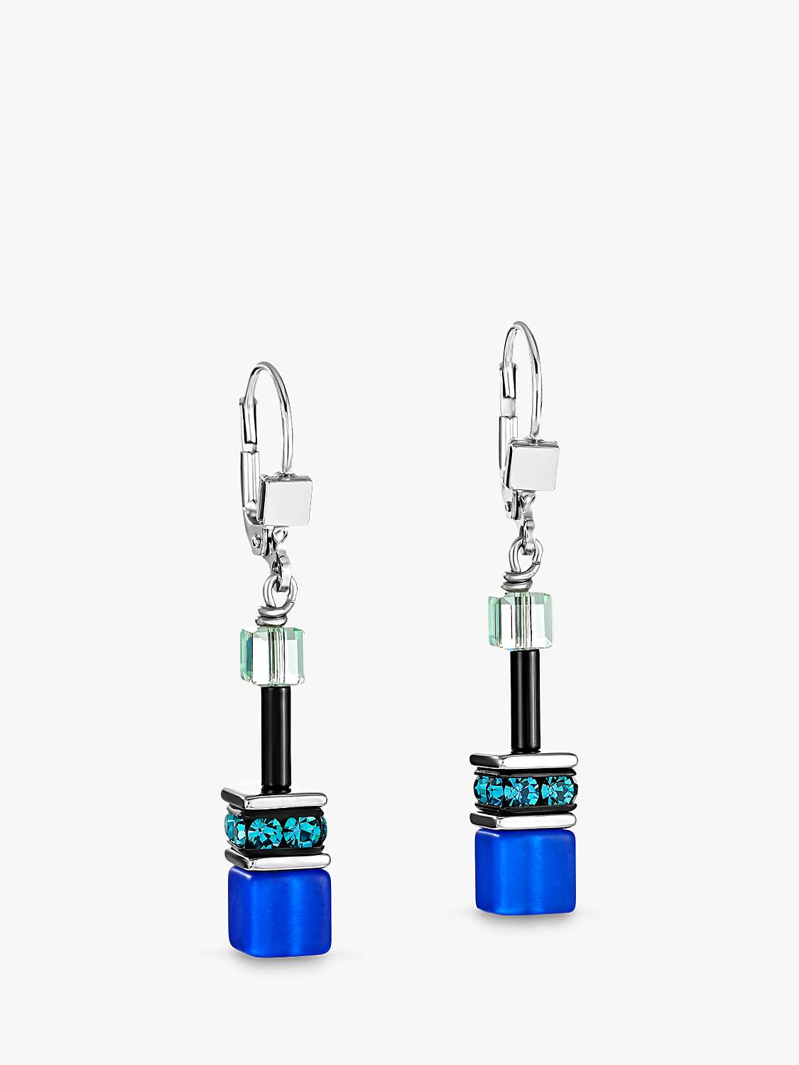 Buy COEUR DE LION Swarovski Crystal Drop Earrings, Blue/Multi Online at johnlewis.com