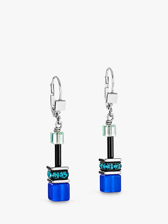 COEUR DE LION Swarovski Crystal Drop Earrings, Blue/Multi