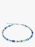 COEUR DE LION Cube Bead Collar Necklace, Blue/Green