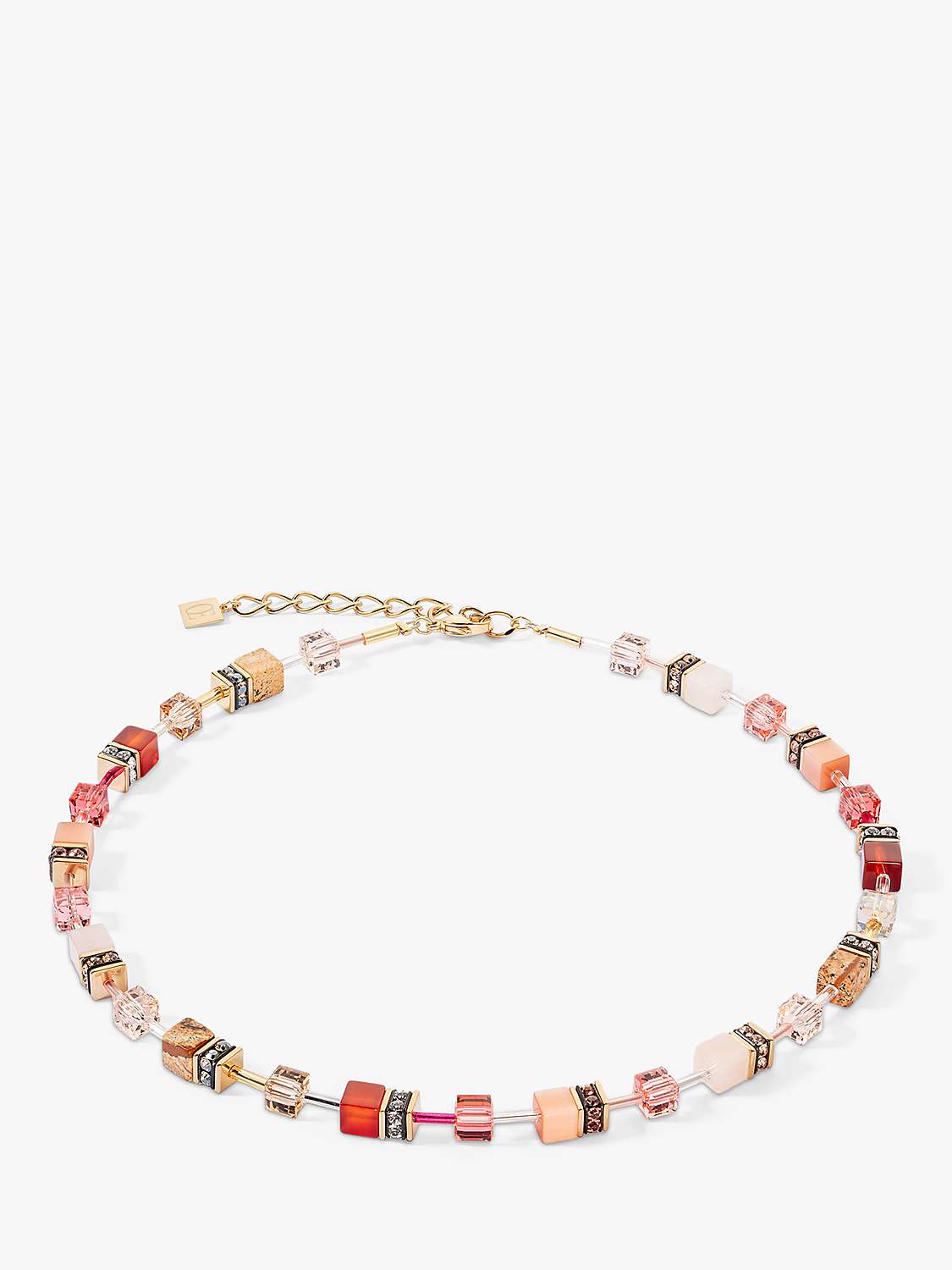 Buy COEUR DE LION Beaded Necklace, Red/Multi Online at johnlewis.com