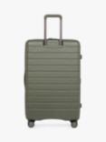 Antler Stamford 4-Wheel 81cm Large Expandable Suitcase, Field Green