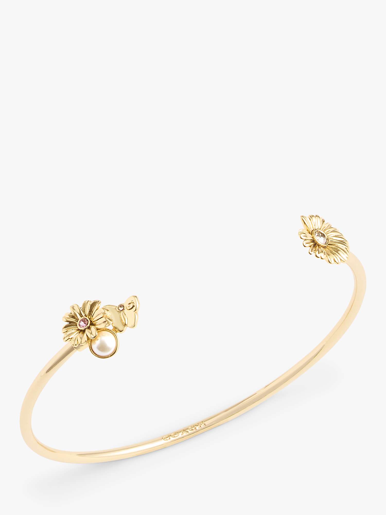 Buy Coach Daisy Open Cuff Bangle, Gold Online at johnlewis.com