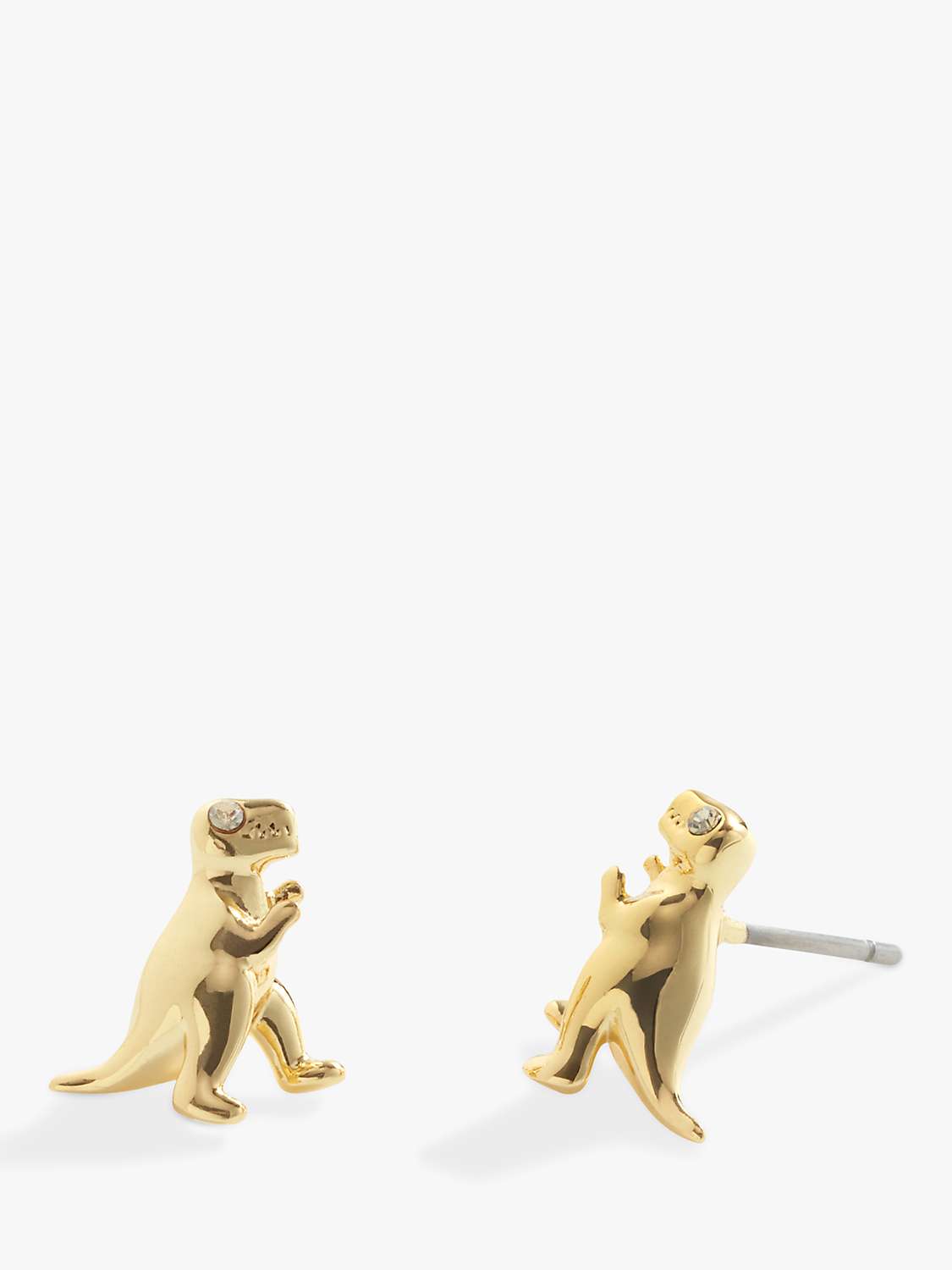 Buy Coach Rexy Dino Stud Earrings, Gold Online at johnlewis.com