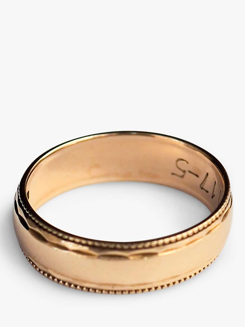 Buy L & T Heirlooms Second Hand 9ct Solid Gold Band Ring, Dated Circa 1987 Online at johnlewis.com