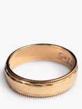 L & T Heirlooms Second Hand 9ct Solid Gold Band Ring, Dated Circa 1987