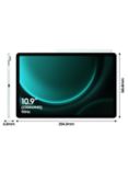 Samsung Galaxy Tab S9 FE Tablet with Bluetooth S Pen, Android, 8GB RAM, 256GB, Wi-Fi, 10.9", Light Green