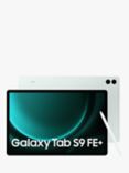 Samsung Galaxy Tab S9 FE+ Tablet with Bluetooth S Pen, Android, 8GB RAM, 128GB, Wi-Fi, 12.4", Light Green