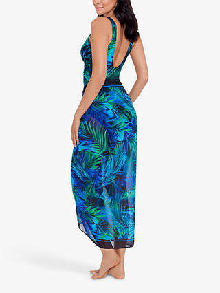 Miraclesuit Palm Print Pareo, Teal