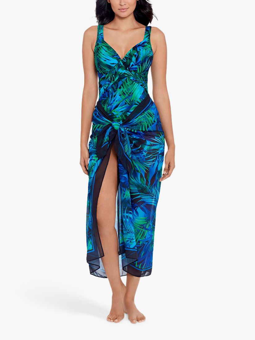 Miraclesuit Palm Print Pareo, Teal