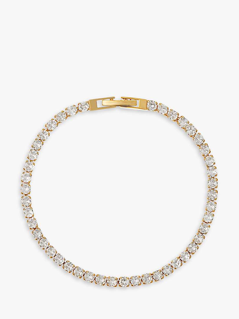 Buy Orelia Crystal Tennis Bracelet, Gold Online at johnlewis.com