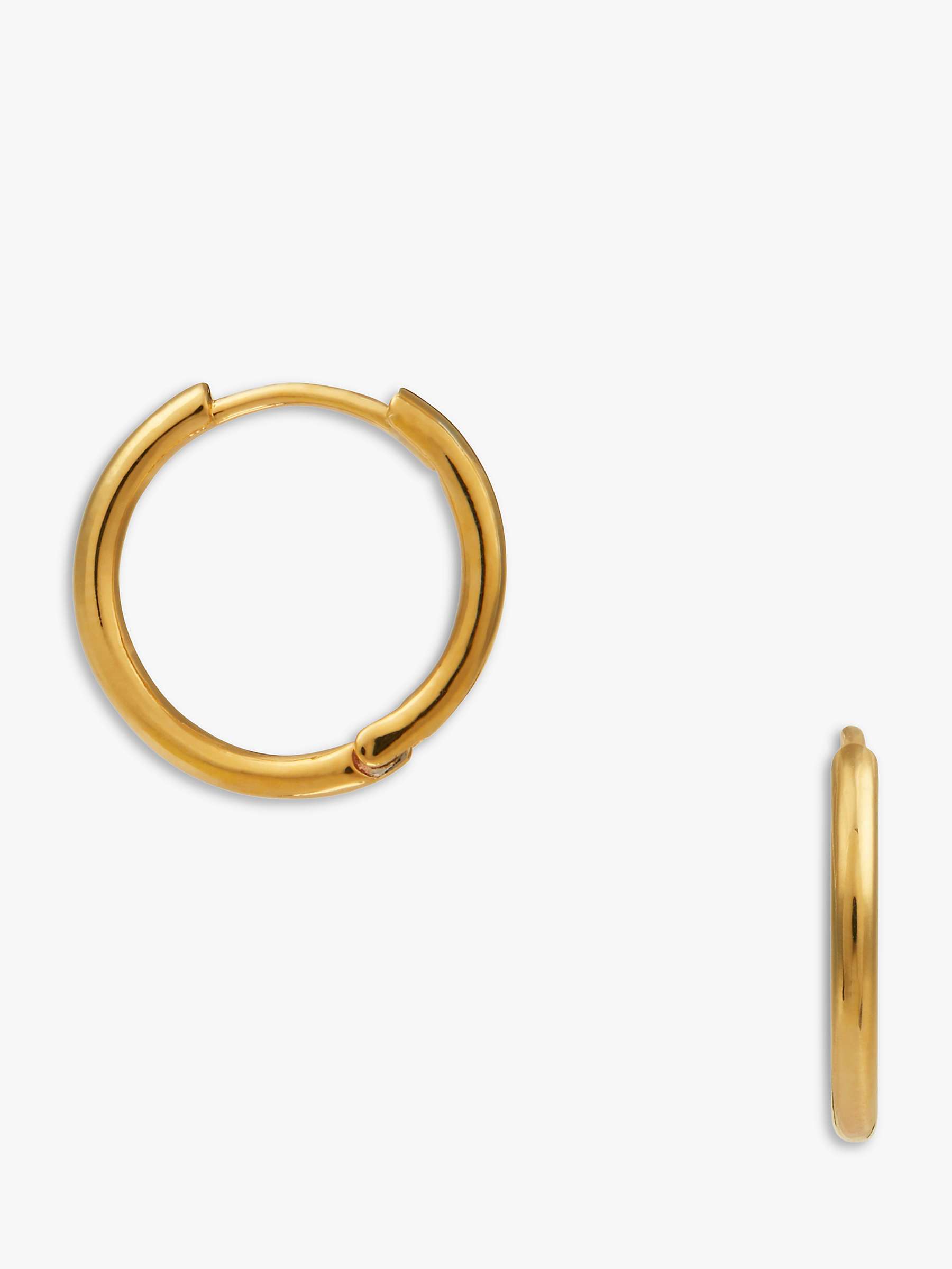 Orelia Small Micro Hoop Earrings, Gold at John Lewis & Partners