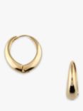 Orelia Large Tapered Hoop Earrings, Gold