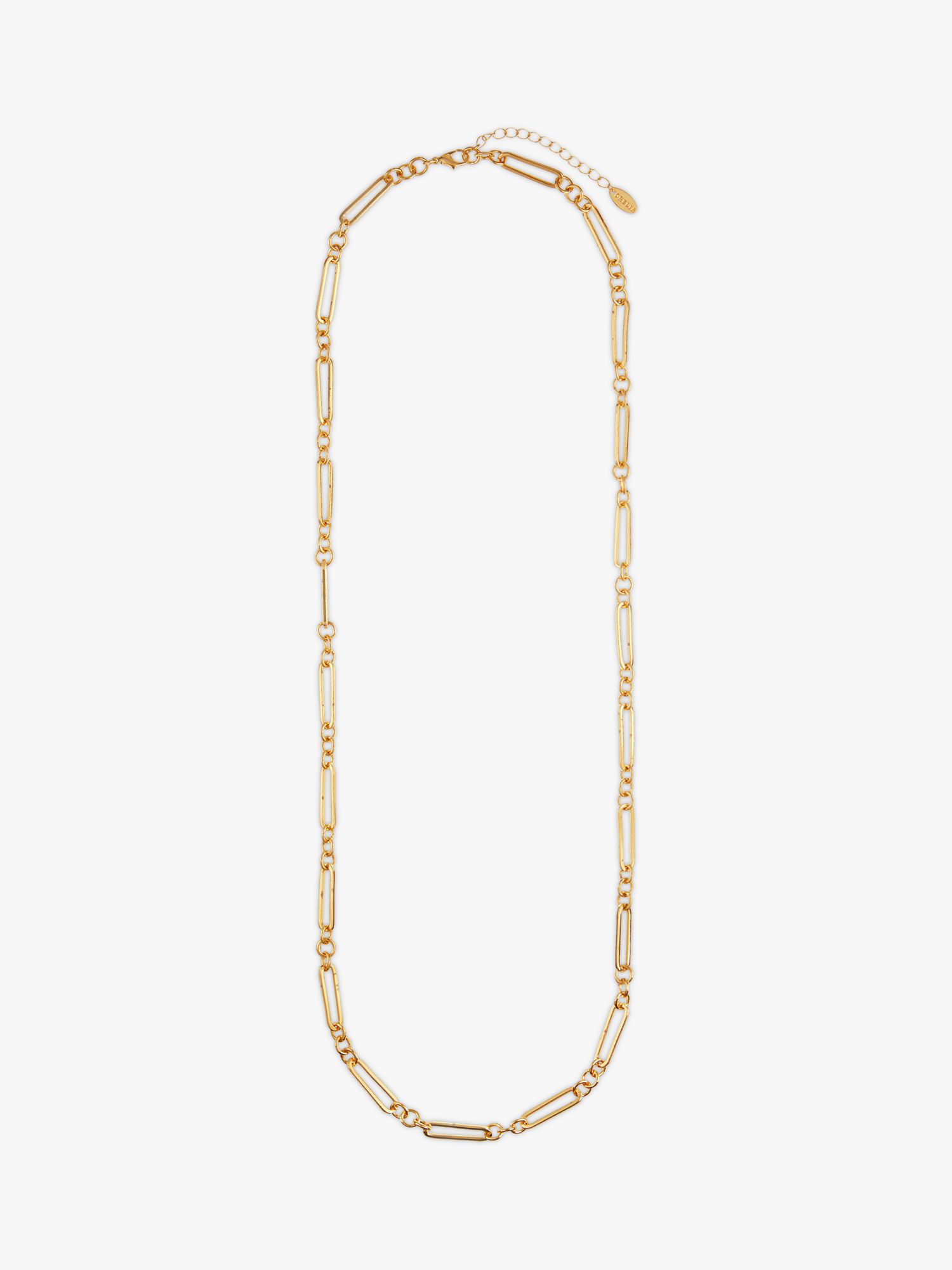 Buy Orelia Open Link Chain Long Necklace, Gold Online at johnlewis.com