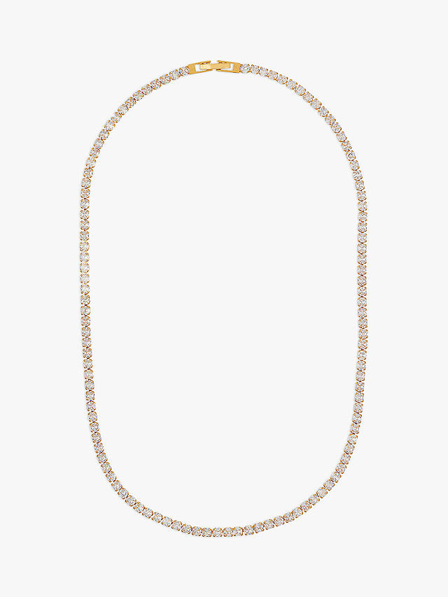 Orelia Cupchain Tennis Necklace, Gold