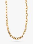 Orelia Chunky Large Link Chain Necklace, Gold