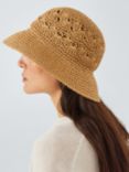 John Lewis Crochet Fan Hat, FSC-Certified, Natural