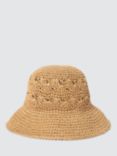 John Lewis Crochet Fan Hat, FSC-Certified, Natural