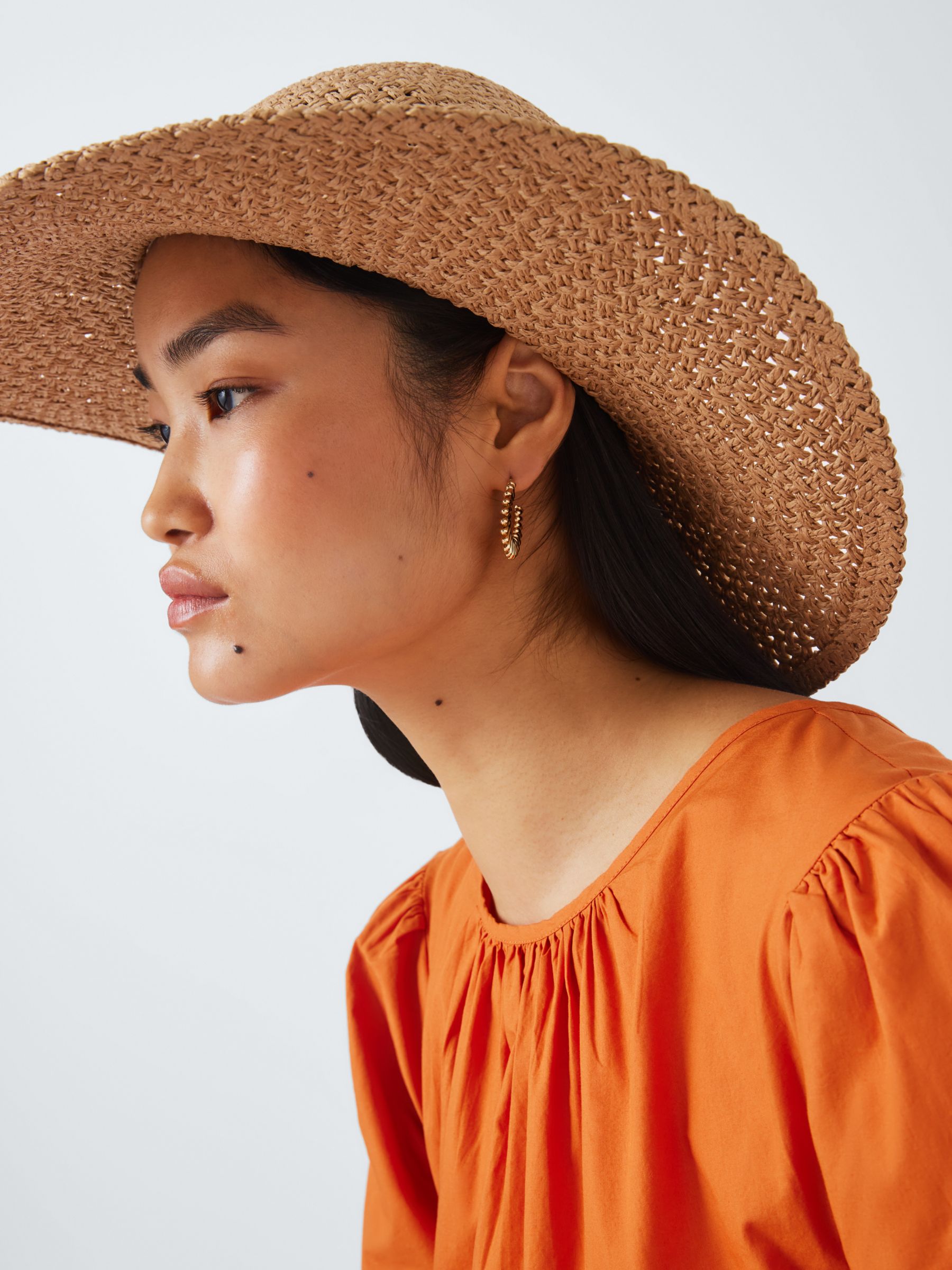 John Lewis ANYDAY Woven Floppy Hat, FSC-Certified, Natural