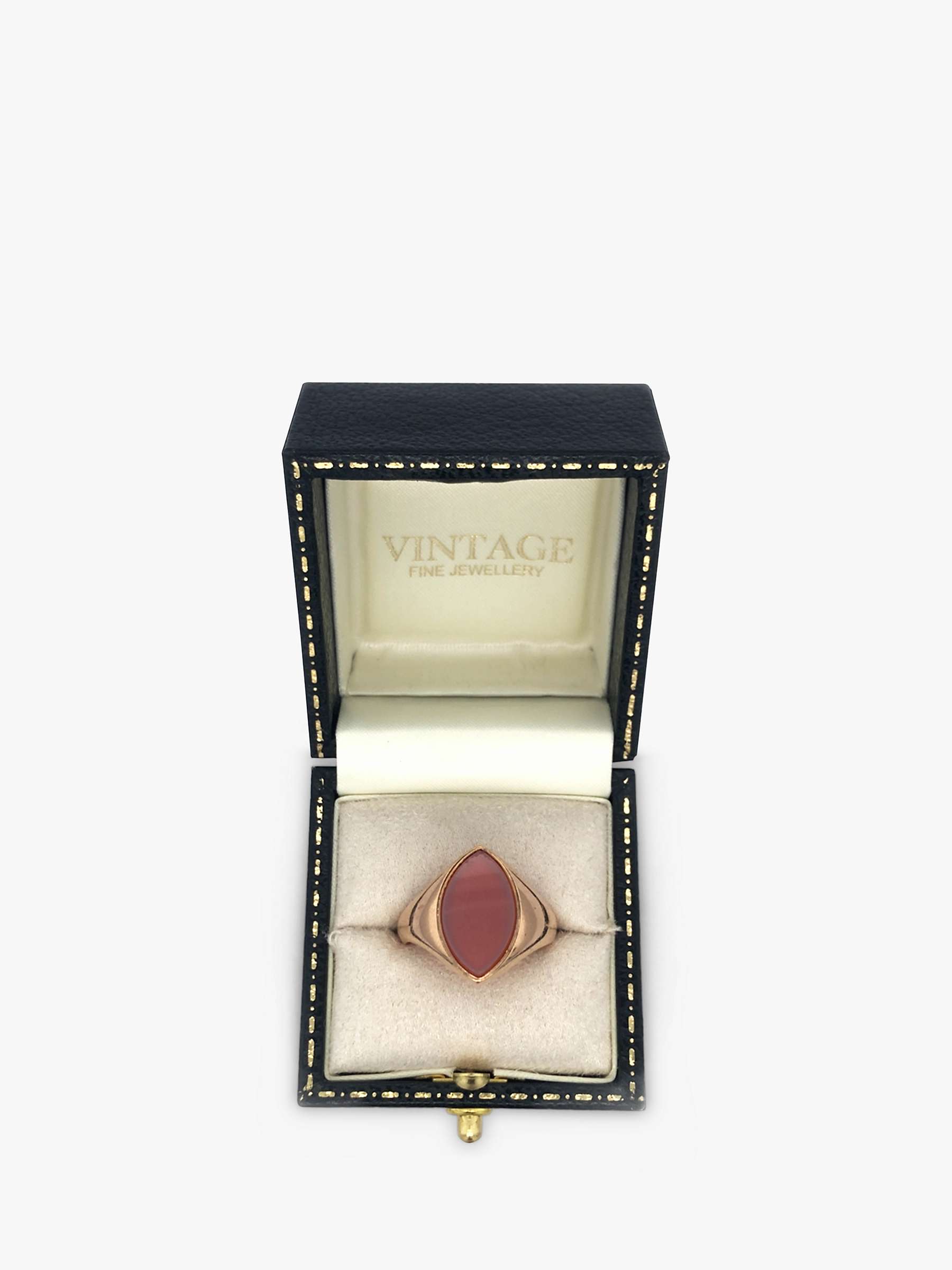 Buy Vintage Fine Jewellery Second Hand Marquise Carnelian Signet Ring, Dated Birmingham 1889 Online at johnlewis.com