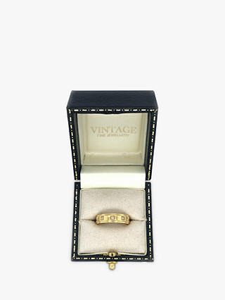 Vintage Fine Jewellery Second Hand 18ct Yellow Gold 3 Stone Diamond Ring