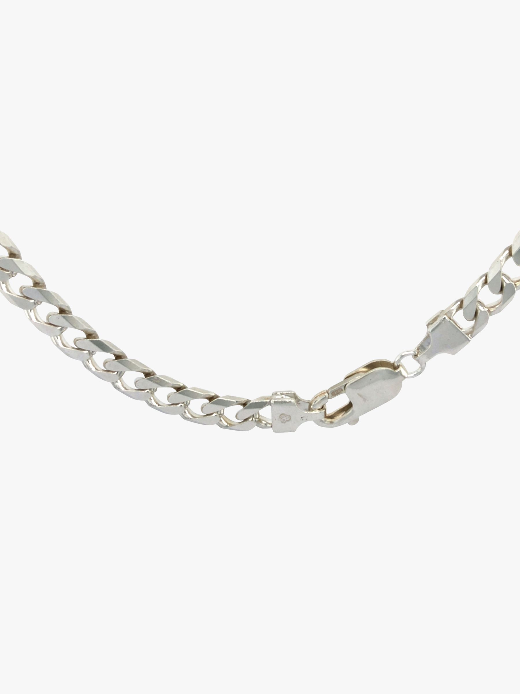 Buy Vintage Fine Jewellery Second Hand Flat Curb Chain Necklace, Dated Circa 1980s Online at johnlewis.com