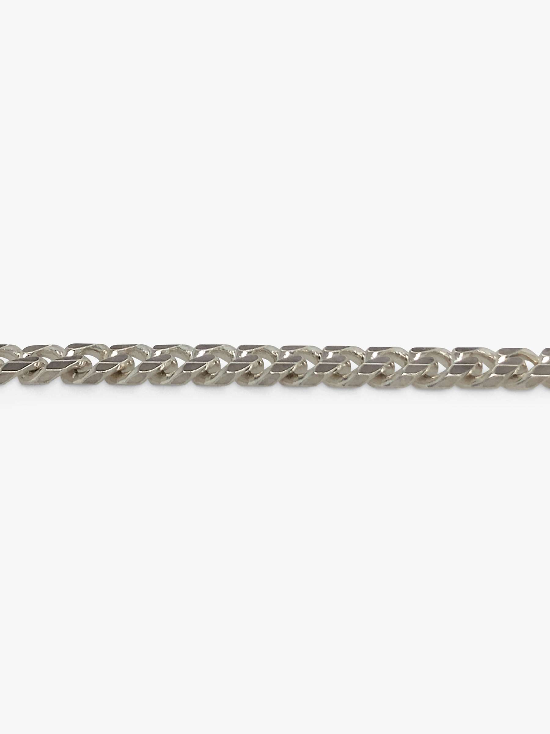 Buy Vintage Fine Jewellery Second Hand Flat Curb Link Chain Necklace, Dated Birmingham 2001 Online at johnlewis.com