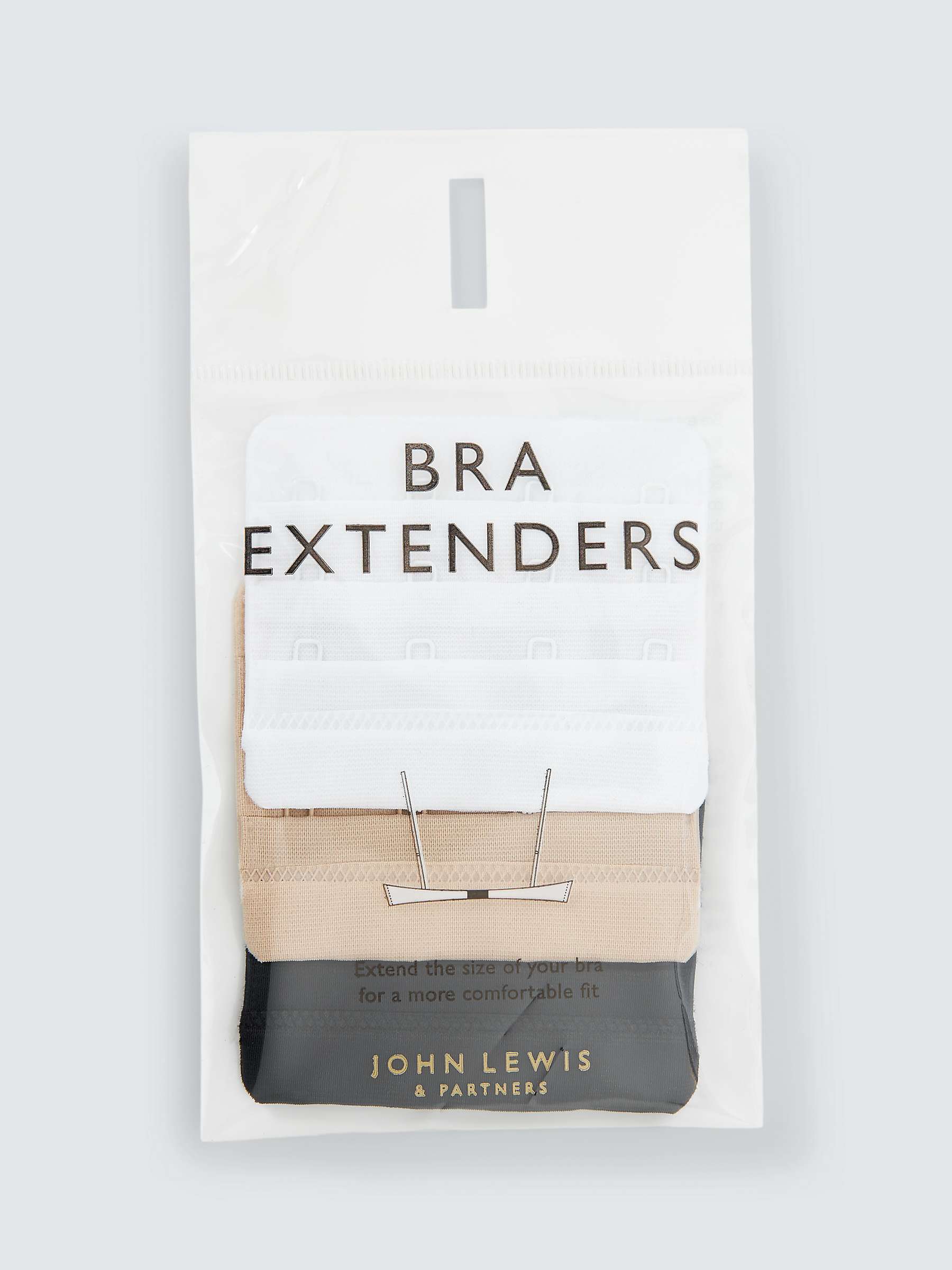 Buy John Lewis 4 Hook Bra Extender, Pack of 3 Online at johnlewis.com