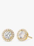 Michael Kors Cubic Zirconia Round Stud Earrings, Gold