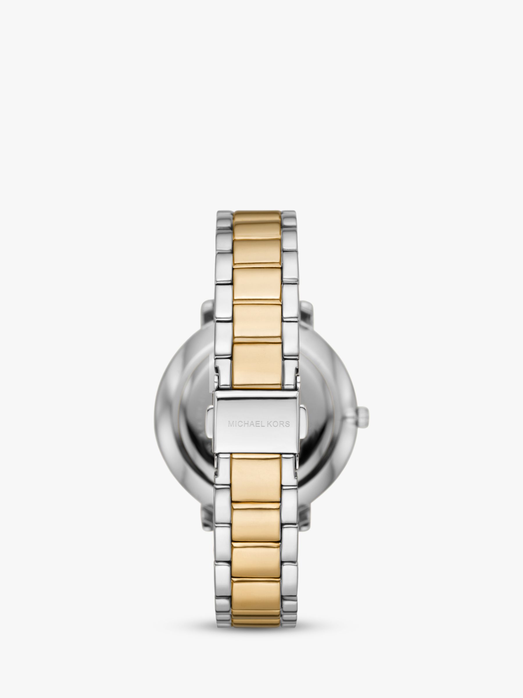 Michael Kors Women's Pyper Logo Dial Bracelet Strap Watch, Silver MK4595