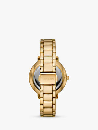Michael Kors Women's Pyper Logo Dial Bracelet Strap Watch, Gold MK4593