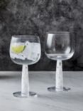 Anton Studio Designs Björn Gin Glasses, Set of 2, 400ml, Clear/White