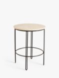 John Lewis Pin Side Table, Natural/Black