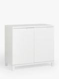 John Lewis Abacus Wide Storage Cupboard, FSC-Certified, White
