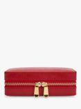 Wolf Palermo Zipped Jewellery Case, Red