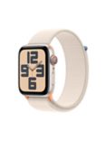 Apple Watch SE (2023) GPS + Cellular, 44mm, Sport Loop, One Size, Starlight